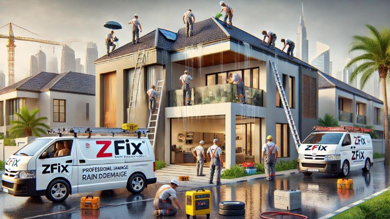 ZFix: Your Trusted Partner for Rain Damage Repair in Dubai